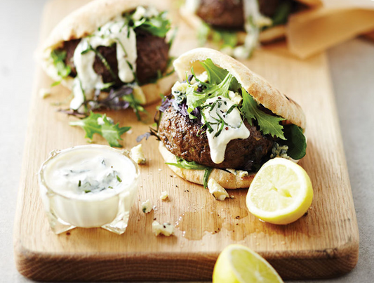 BEEF BURGER PITAS