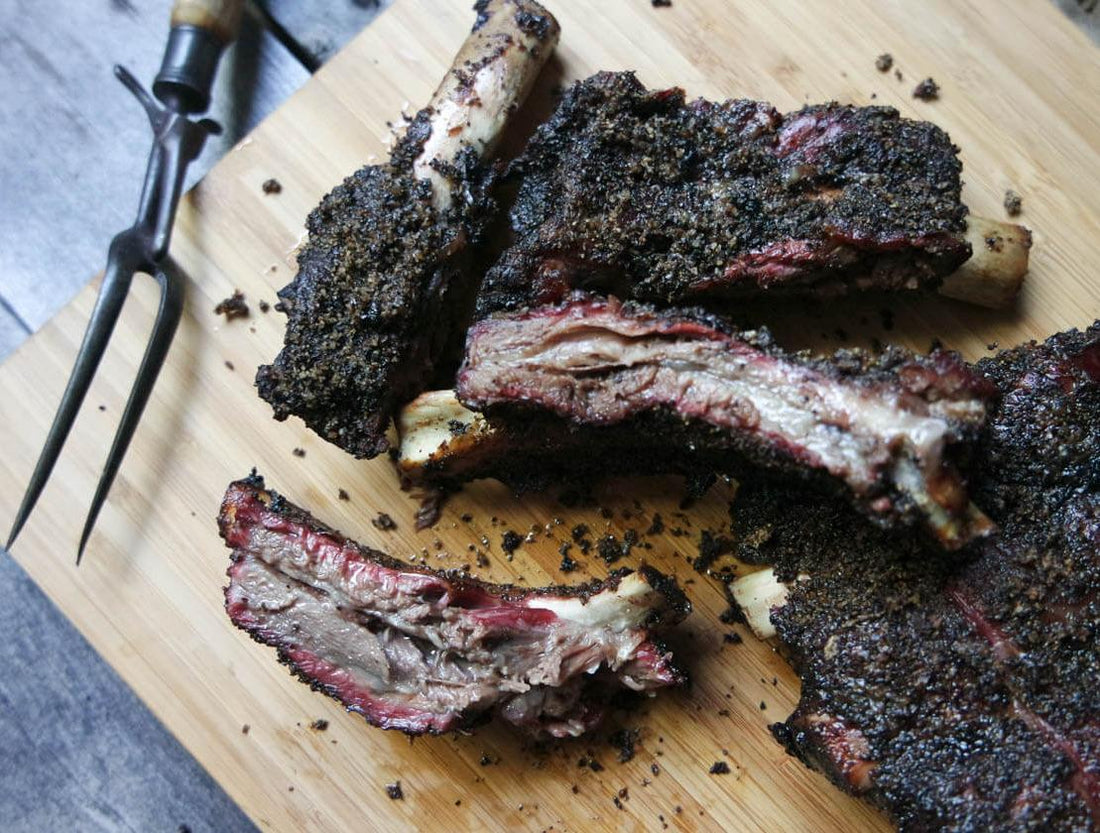 SALT & PEPPER SMOKED BEEF BACK RIBS