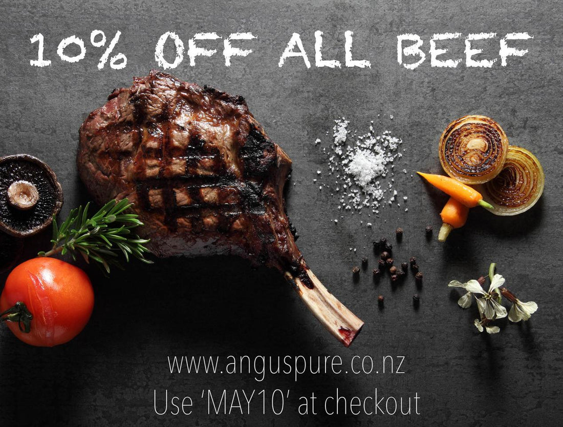 10% OFF ANGUSPURE BEEF FOR THE MONTH OF MAY!